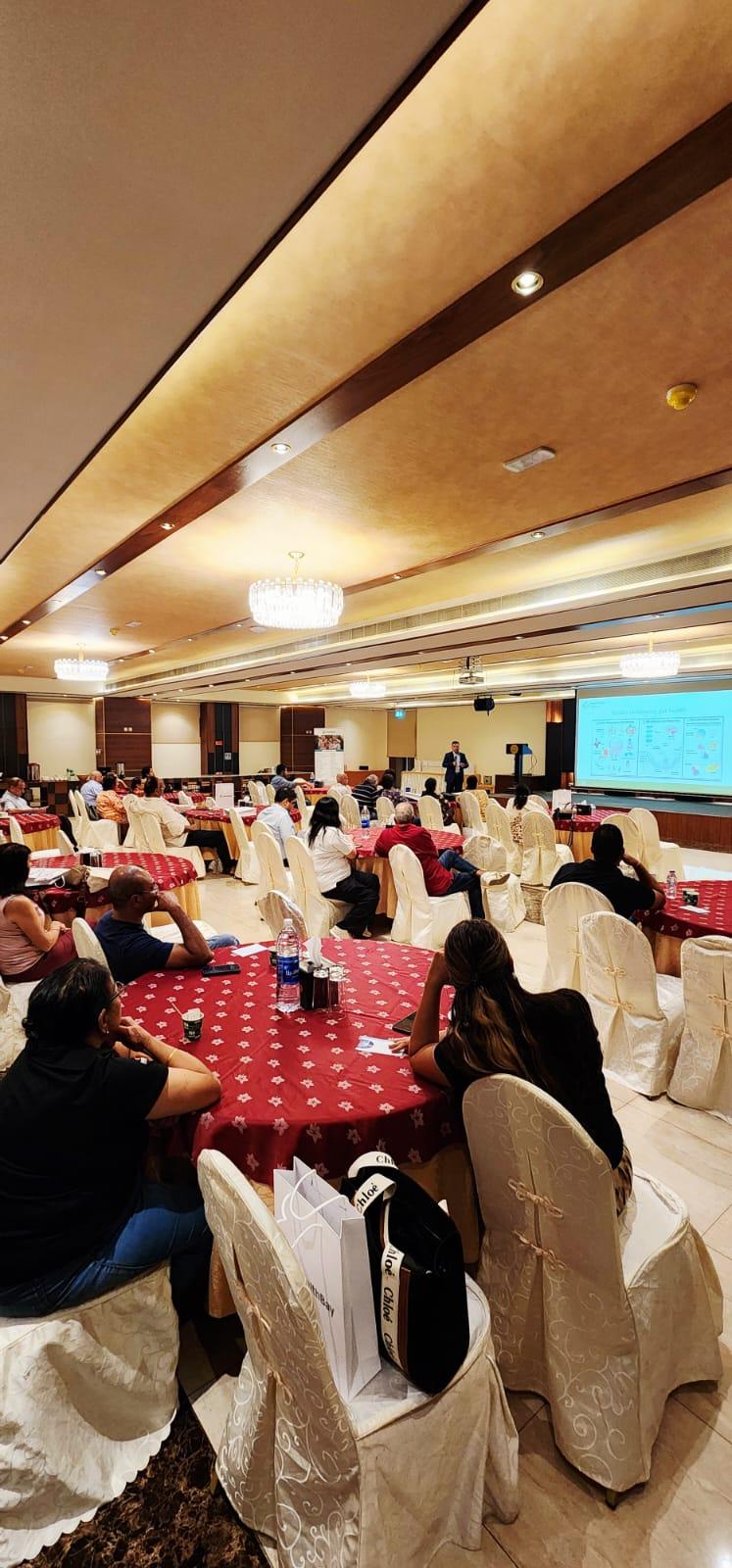India Club members attending Dr. Vinod Hegade's gut health seminar in Dubai