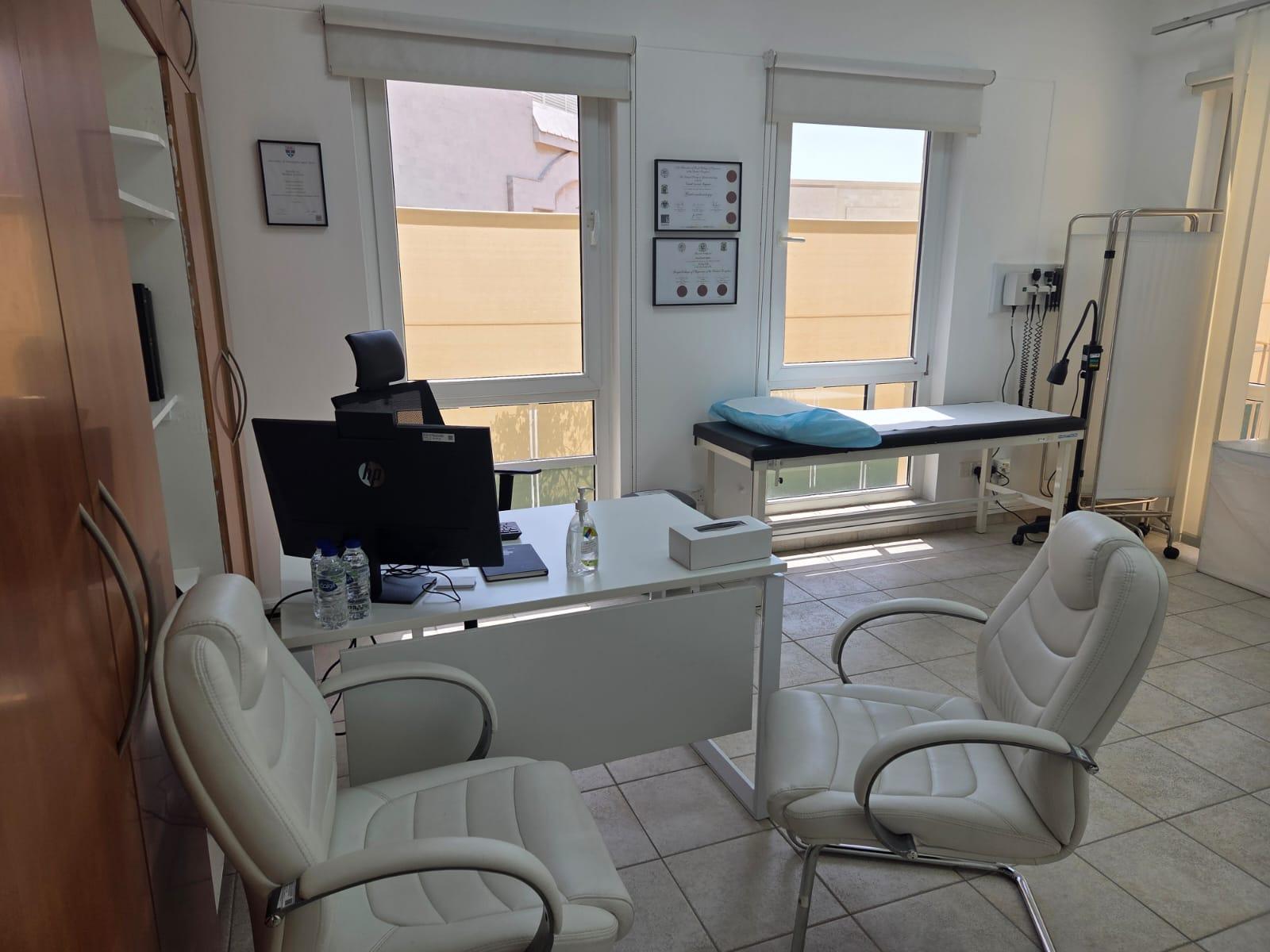 Gastroenterologist examination room at HealthBay Clinics Dubai